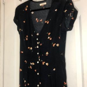 Navy blue/tulip print dress. Worn only once.